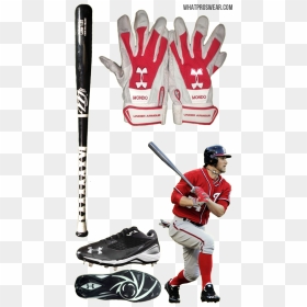 Bryce Harper Bat, Bryce Harper Batting Gloves, Bryce - Bryce Harper Baseball Bats, HD Png Download - bryce harper png