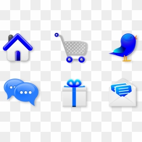 Icons Blue Clip Arts - Icon, HD Png Download - social media icons .png