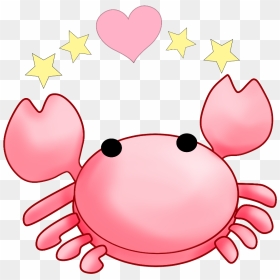 Ftestickers Clipart Cartoon Crab Heart Pink Cute - Cute Crab Clipart, HD Png Download - crabs png