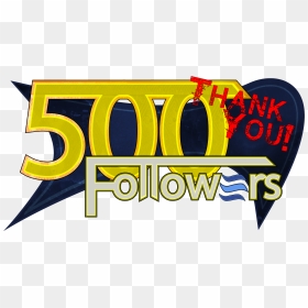 500 Followers Thank Png, Transparent Png - followers png