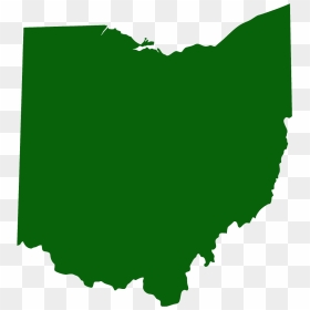 Ohio Map Silhouette - 2016 Ohio Precinct Election, HD Png Download - ohio shape png