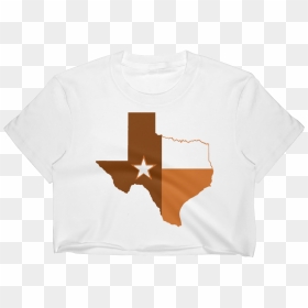 Austin State Of Texas Flag Women"s Crop Top - Texas State Flag, HD Png Download - state of texas png