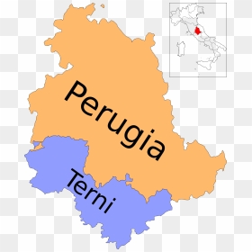 Region Umbria, HD Png Download - italy map png