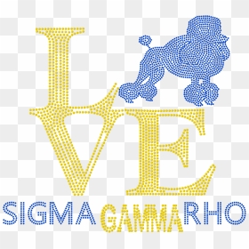 Sigma Gamma Rho Love Transfer - Sigma Gamma Rho Love Rhinestone Transfer, HD Png Download - sigma gamma rho png