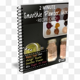 2 Minute Smoothie Powder Mix Recipe Card - Advertising, HD Png Download - recipe card png