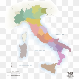 Blue Grotto Italy Map , Png Download - Italy Corona Red Zones, Transparent Png - italy map png