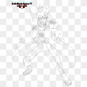 Cat O Nine Tails Clipart - Nine Tails Naruto Drawing, HD Png Download - ninetails png