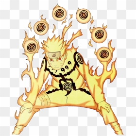 Naruto Chakra Mode Drawing, HD Png Download - ninetails png