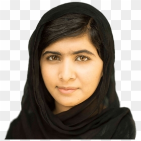 Malala Yousafzai Black Head Scarf - Malala Yousafzai, HD Png Download - bernie sanders head png