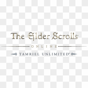 The Elder Scrolls Online Tamriel Unlimited Logo - Elder Scrolls, HD Png Download - elder scrolls online png
