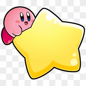 Kirby On A Star, HD Png Download - kirby star png