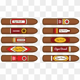 Cigar Label Vector - Vector Graphics, HD Png Download - label vector png