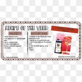 Colorfulness, HD Png Download - recipe card png
