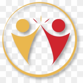 Yellow Circle Surrounding Two Figured Giving A High - Circle, HD Png Download - iowa state png