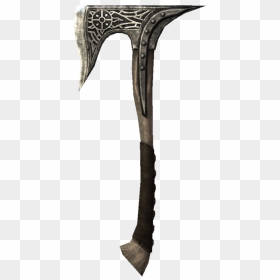 Dawnguard War Axe, One Of The Best War Axes In Skyrim - Axe Best, HD Png Download - skyrim iron helmet png