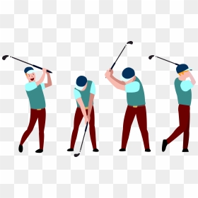 Sport Icon Boy Playing Transprent Png Free - Golf Png Cartoon, Transparent Png - golf icon png