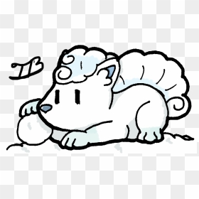 Alolan-vulpix Entry By Tijuana - Cartoon, HD Png Download - alolan vulpix png