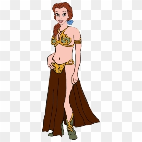 Princess Belle Wearing Leia"s Metal Bikini By Darthraner83 - Princess Tiana In A Bikini, HD Png Download - velma png