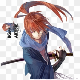 Boy, Katana, And Render Image, HD Png Download - kenshin png
