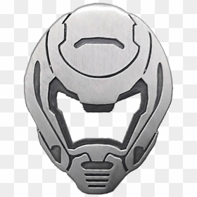 Doom Slayer Helmet Transparent, HD Png Download - skyrim iron helmet png