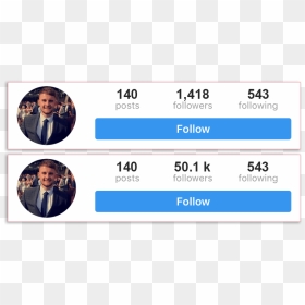 Before And After Free Followers On Instagram - Instagram Followers Before And After, HD Png Download - followers png