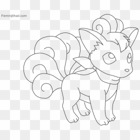 Pokemon Coloring Pages Vulpix, HD Png Download - alolan vulpix png