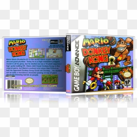 Mario Vs Donkey Kong Gameboy Advance Gba Empty Custom - Mario Vs Donkey Kong, HD Png Download - game boy advance png
