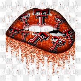 Texas Tech Glitter Lips - Dallas Cowboys Svg Free, HD Png Download - texas tech png