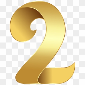 Number 6 Clipart Golden, HD Png Download - gold numbers png