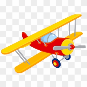 Toy Biplane Clipart, HD Png Download - avião png