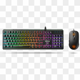 Rgb Semi-mechanical Keyboard Mouse - Bàn Phím Krom Kale, HD Png Download - teclado png
