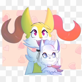 Braixen And Alolan Vulpix, HD Png Download - alolan vulpix png