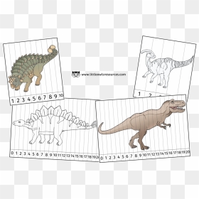 Dino Number Slice Cover, HD Png Download - dino png