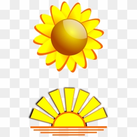 Sunrise And Sunset Clipart, HD Png Download - sun rise png