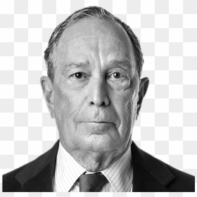 Michael Bloomberg Black And White, HD Png Download - bernie sanders head png
