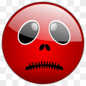 Red Face Scared Emoji, HD Png Download - deadpool .png