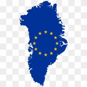 Eu Flag Png - Flag Map Of Greenland, Transparent Png - eu flag png