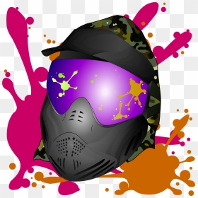 Guns Clip Art Transprent Png - Transparent Paintball Clipart, Png Download - paintball mask png