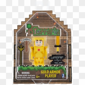 Terraria Gold Armor Action Figure - Terraria Toys, HD Png Download - terraria character png