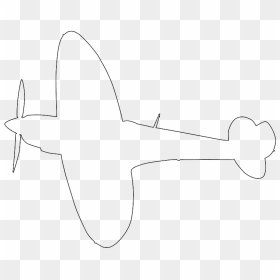Outline Of A Spitfire, HD Png Download - spitfire png
