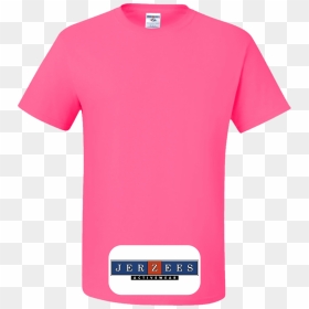 Mens Halloween T Shirt , Png Download - Gildan Neon Pink Shirt, Transparent Png - pink shirt png