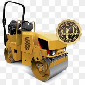 Image Of Compactor Machine With Yellow Color In The - Road Roller, HD Png Download - asphalt png
