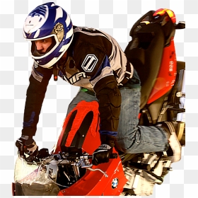 Motorcycle Stunt Png, Transparent Png - motorcycle rider png