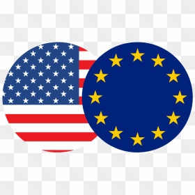 Us And Eu Flags, HD Png Download - eu flag png