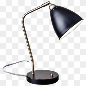 Black Mid Century Desk Lamp, HD Png Download - desk lamp png