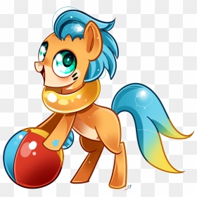 Ipun, Beach Ball, Buizel, Earth Pony, Inner Tube, Looking - Cartoon, HD Png Download - inner tube png