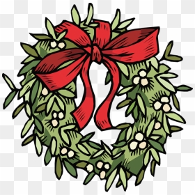 Xmas Symbols Clip Art - Clip Art Christmas Holiday Symbols, HD Png Download - christmas wreath .png