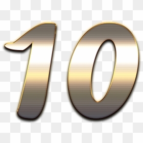 10 Number Wooden Png - Mcdonald's, Transparent Png - gold numbers png