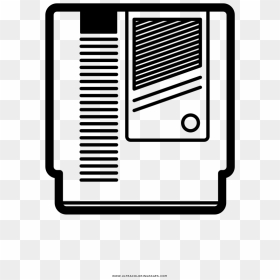 Nes Cartridge Coloring Page - Cartridge Icon, HD Png Download - nes cartridge png