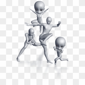 3 Person Pose Reference, HD Png Download - 3d stick figure png
